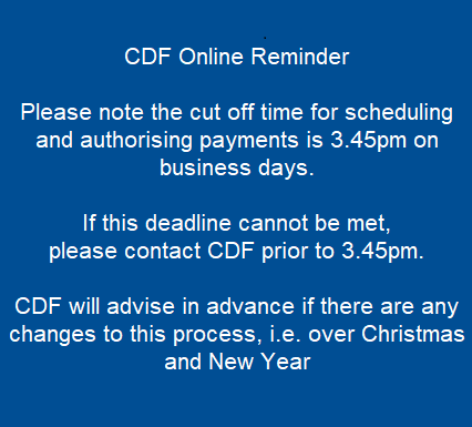 CDF Noticeboard