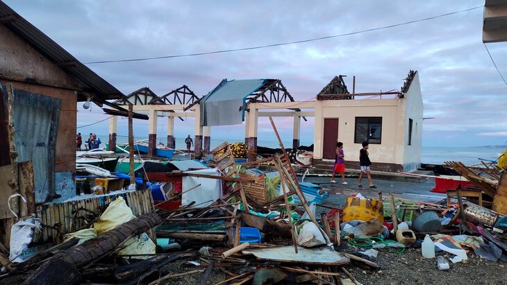 Damage after Typhoon Rai in the Philippines. Credit Caritas Philippines.jpg